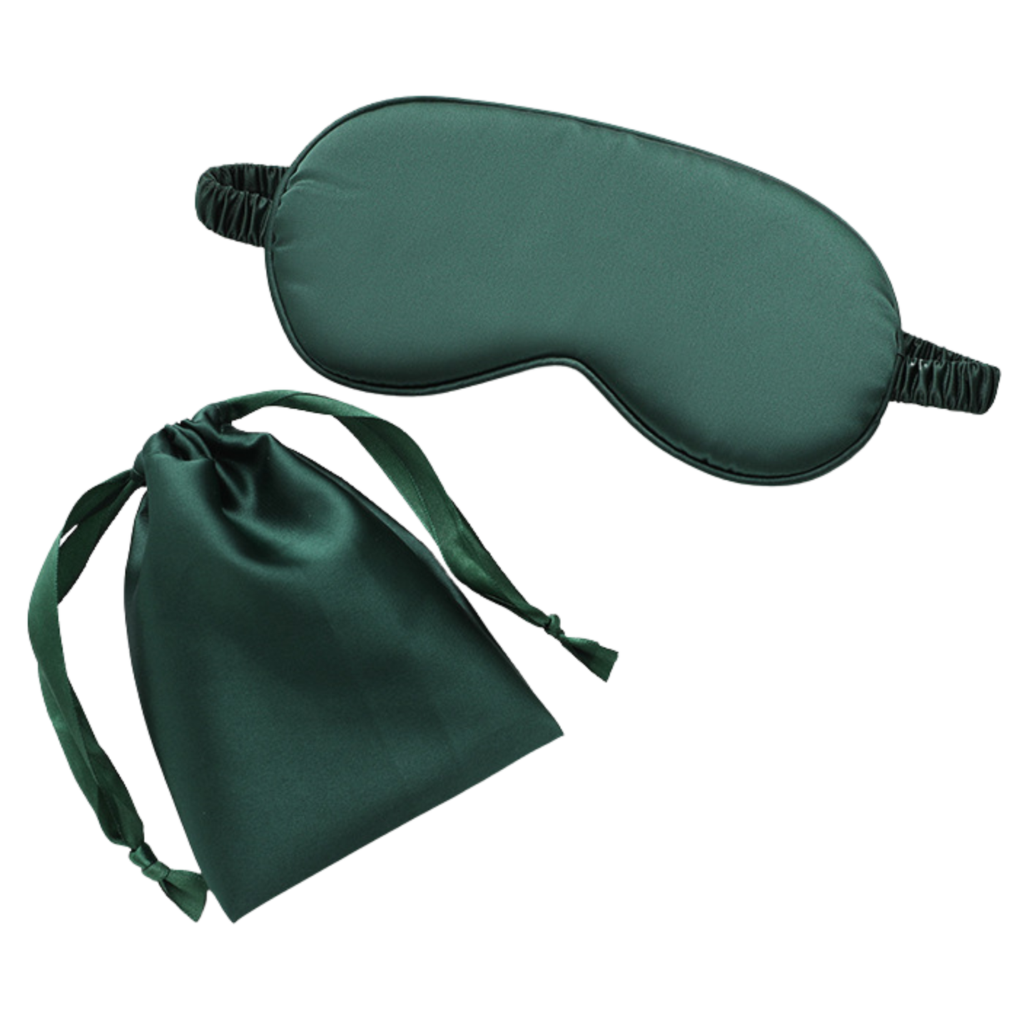 Silk Eye Mask with Pouch : Green