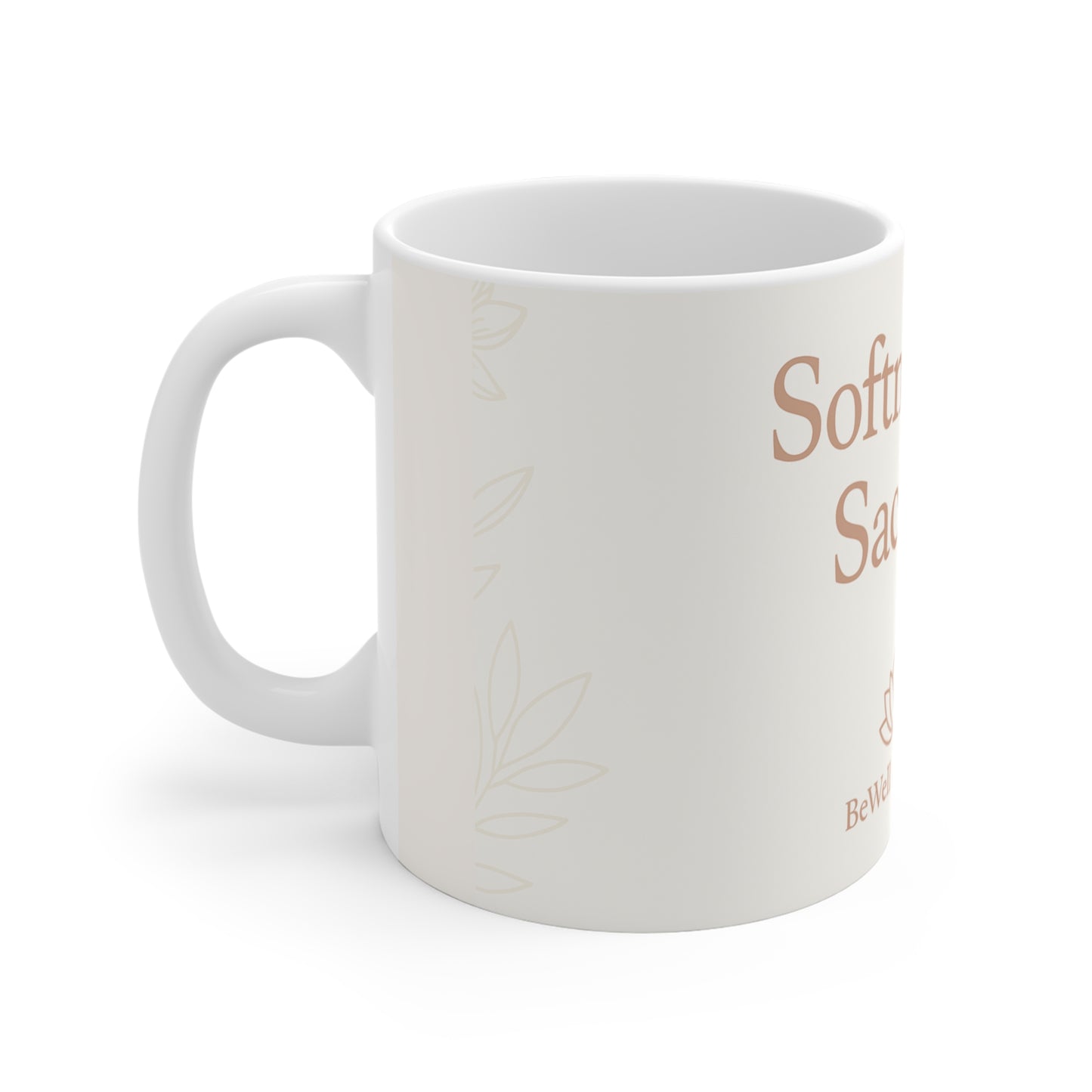 Softness is Sacred Mug | Serene Coffee Cup | Mindfulness Gift | Self-Care, Yoga Lover's Coffee Mug | Home Decor Idea