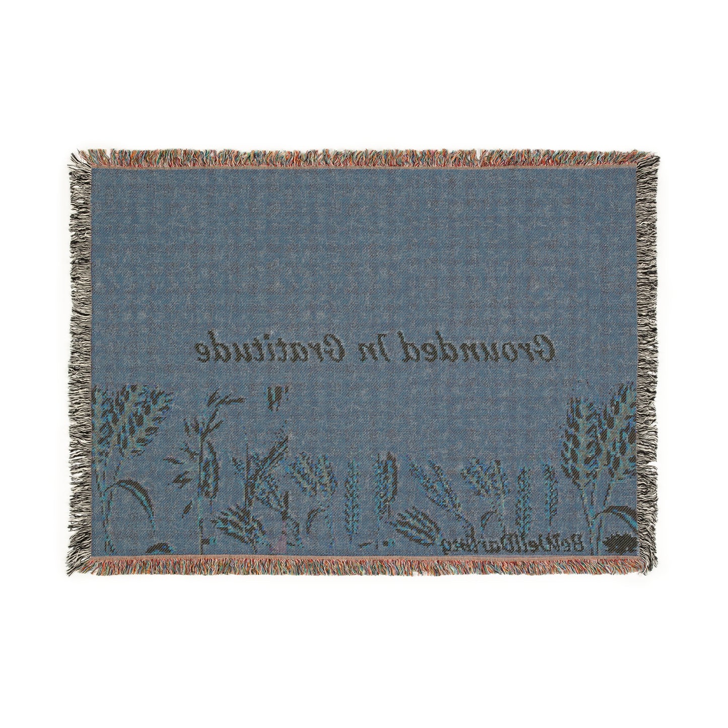 Bewell Darling Grounded in Gratitude Woven Blanket