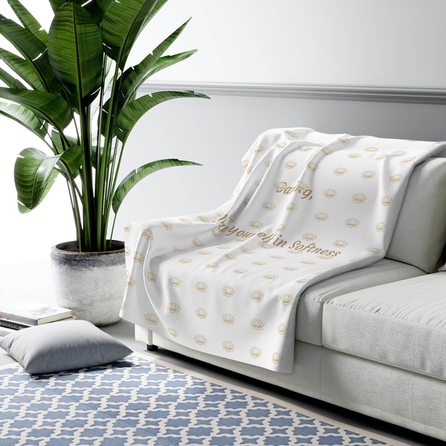 BeWell Cozy Ritual Blanket- Ivory Luxe Edition