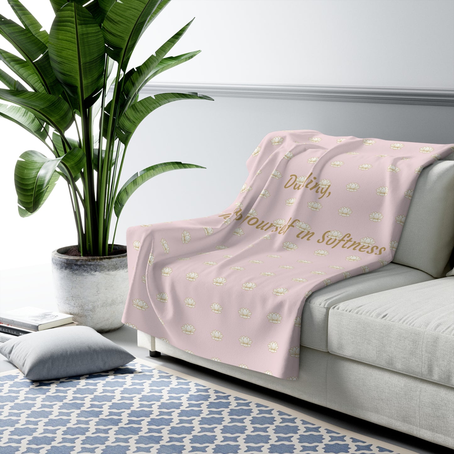 BeWell Cozy Ritual Blanket- Blush Edition
