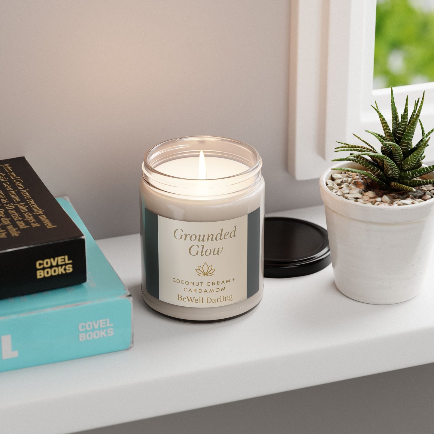 Sacred Stillness: Coconut Cream + Cardamom Scented Candle, 9oz