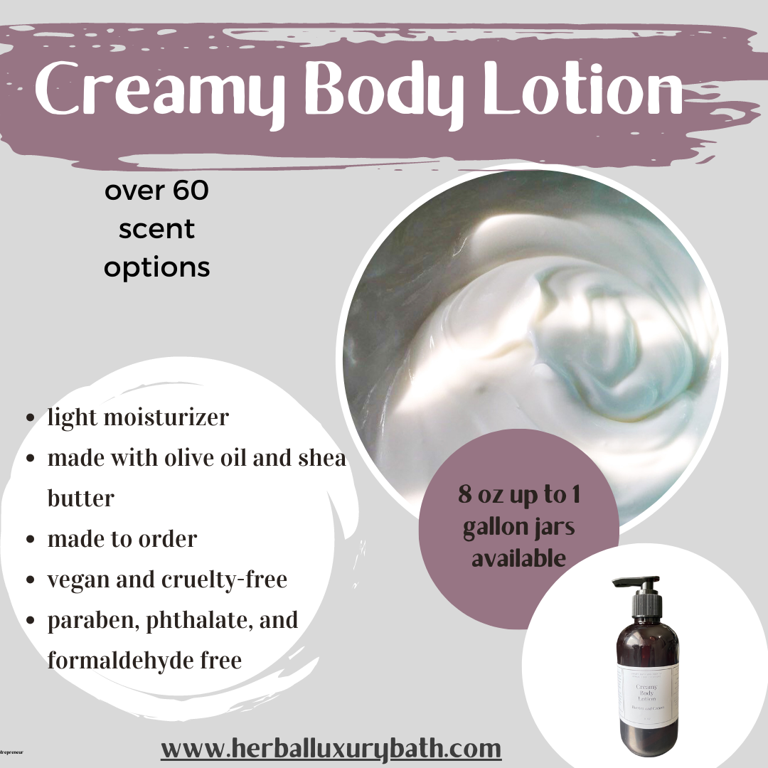 8 oz Unlabeled Creamy Body Lotion (amber bottle) - Ready to label: Black pump / Amber / Smokey leather