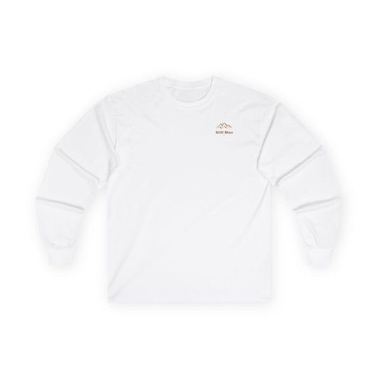 Inspirational Long Sleeve Tee - The Still Man, Unisex Cotton Tee for Outdoor Lovers, Motivational Gift, Casual Wear, Adventure Apparel