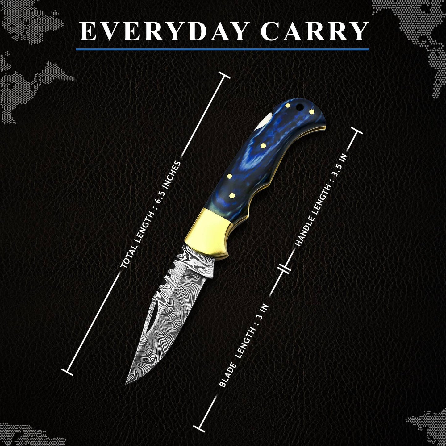 Still Man Damascus Knife