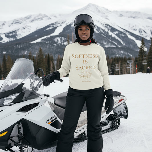 Copy of Softness is Sacred Sweatshirt-BeWell darling Sweatshirt