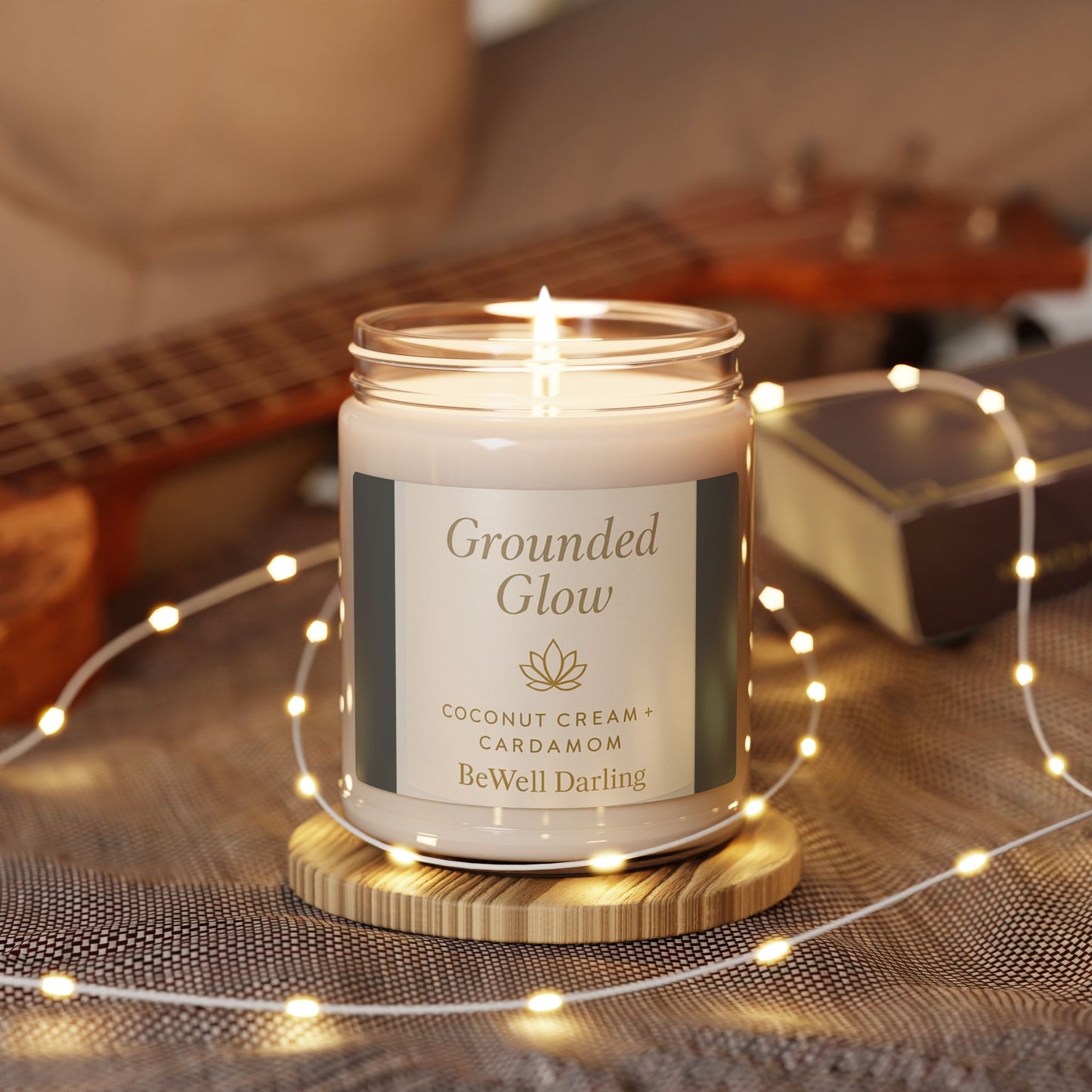 Sacred Stillness: Coconut Cream + Cardamom Scented Candle, 9oz
