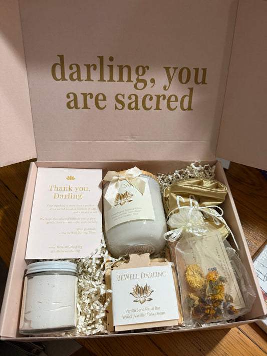 Golden Glow Sanctuary Box – Grounding Self-Care Ritual | BeWell Darling