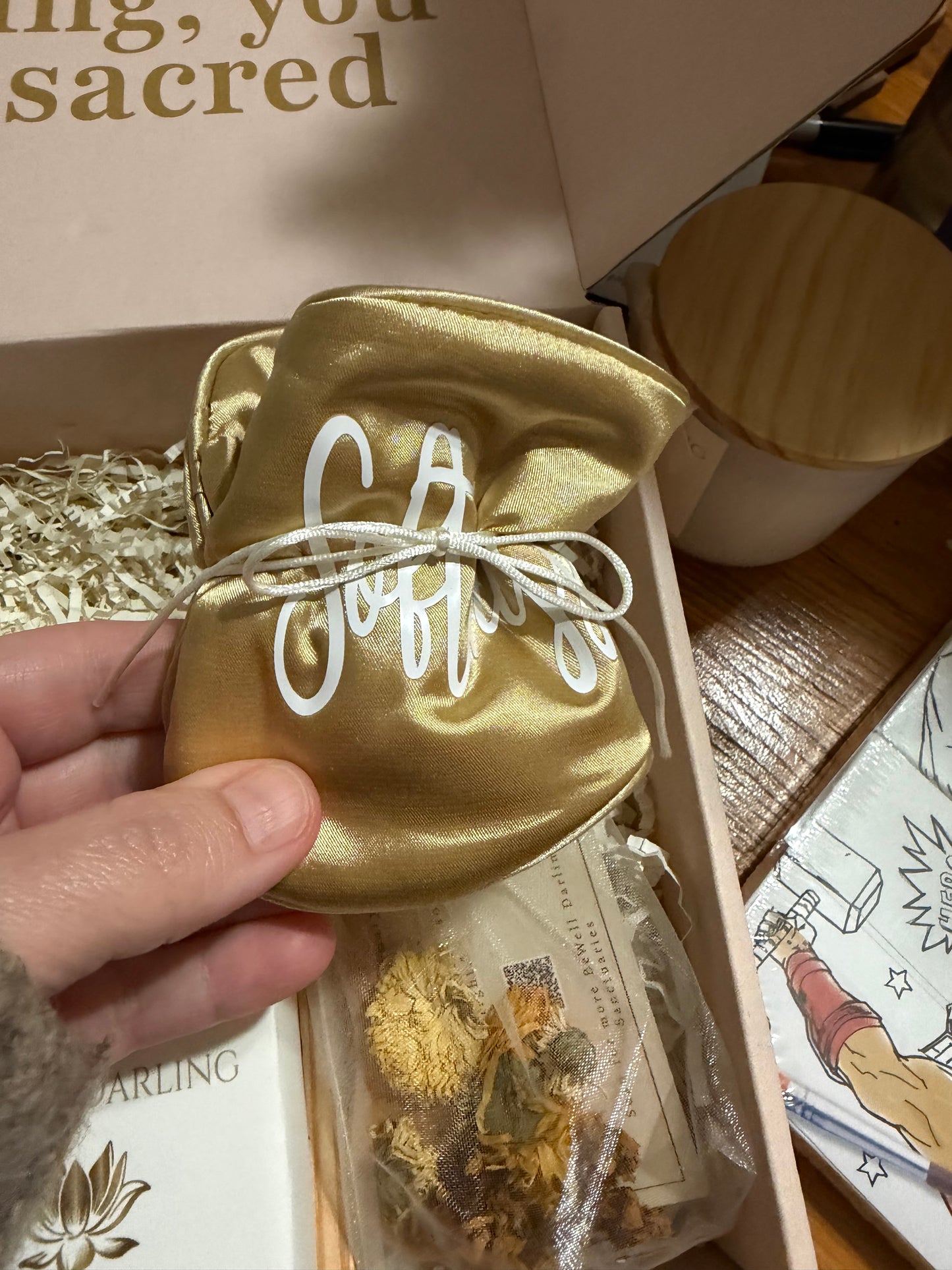 Golden Glow Sanctuary Box – Grounding Self-Care Ritual | BeWell Darling