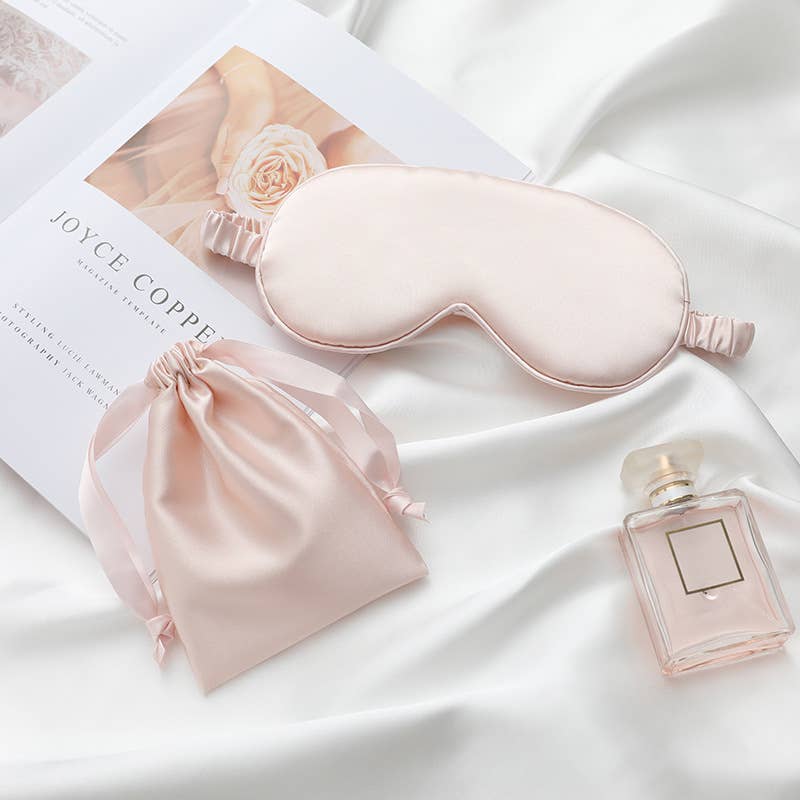 Silk Eye Mask with Pouch : Green