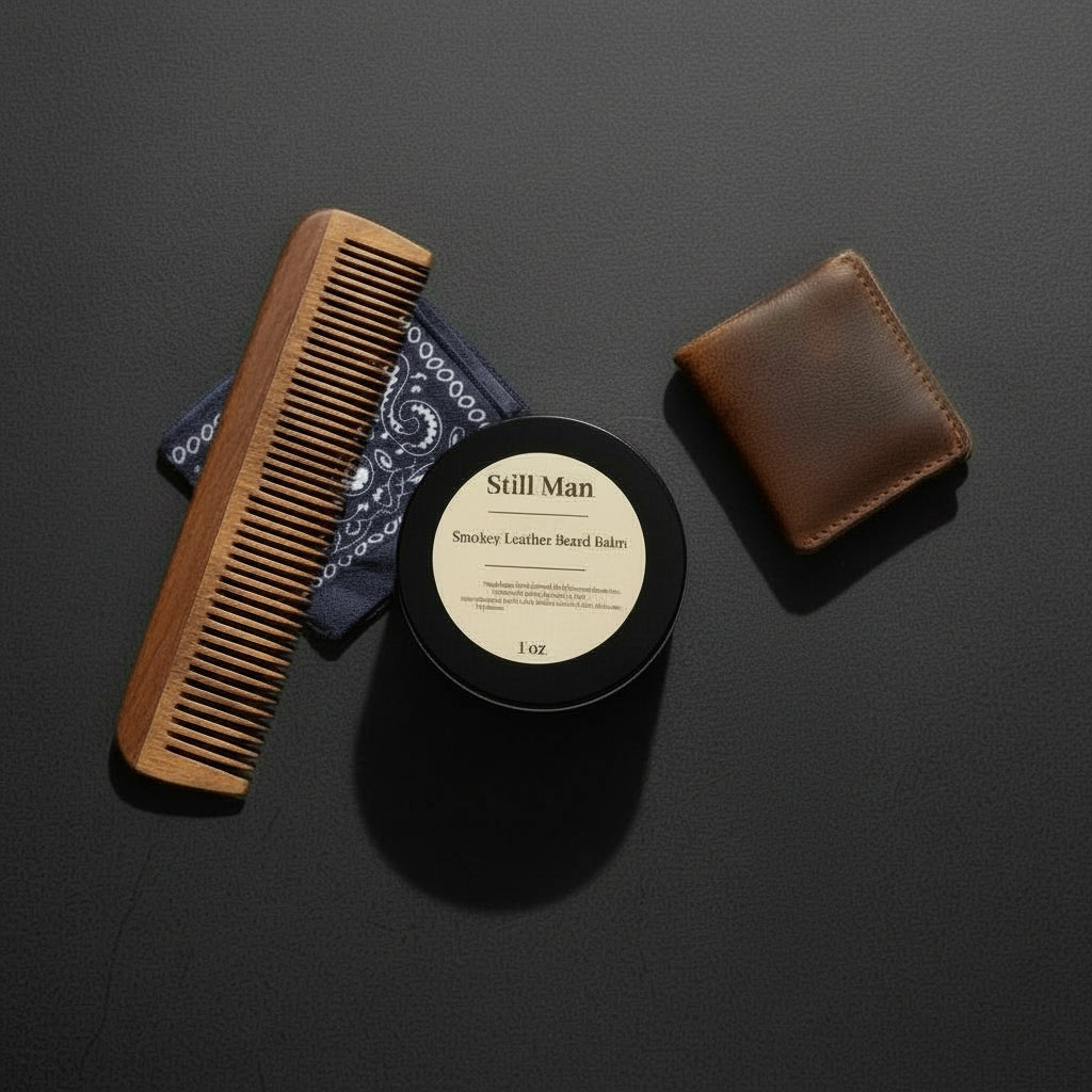 Still Man Smokey Leather Beard Balm