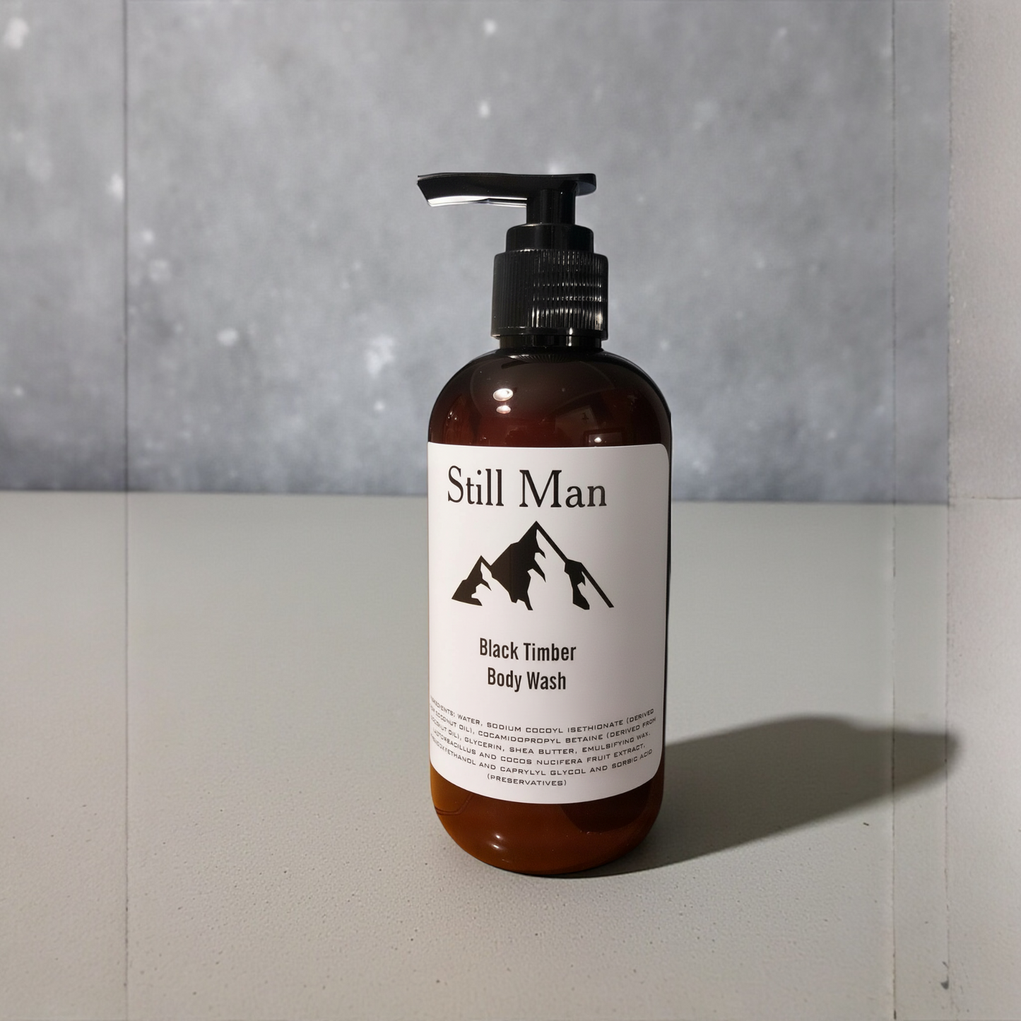Still Man Black Timber Body Wash