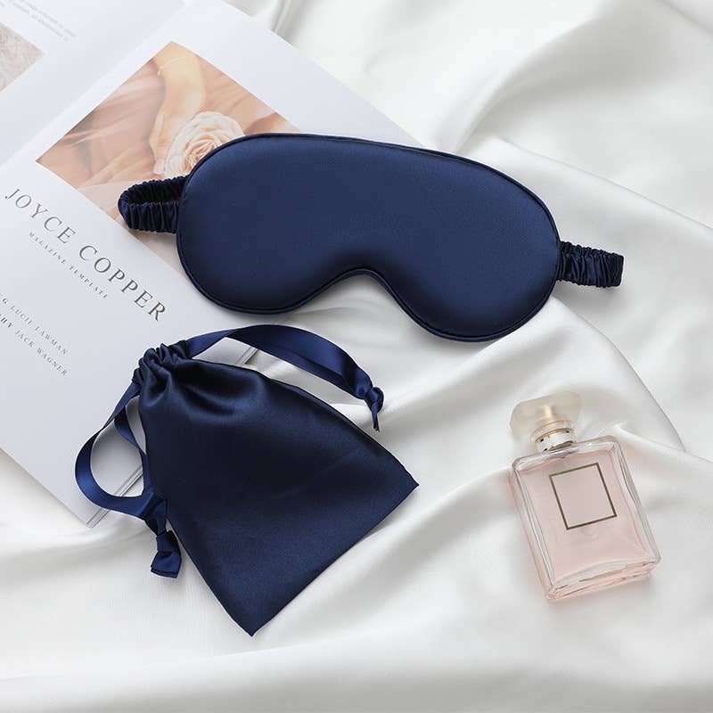 Silk Eye Mask with Pouch : Green