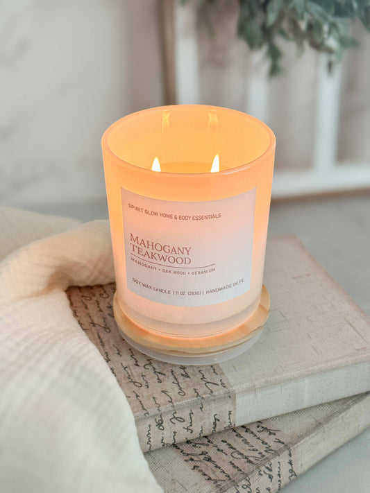 Mahogany Teakwood Candle- Still Man Collection