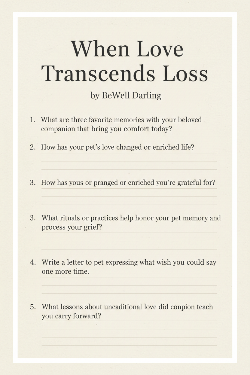 When Love Transcends Loss: A Sacred Guide for Pet Grief