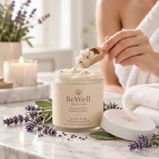 Lavender & Sage - Healthy Skin Exfoliating Sugar Scrub