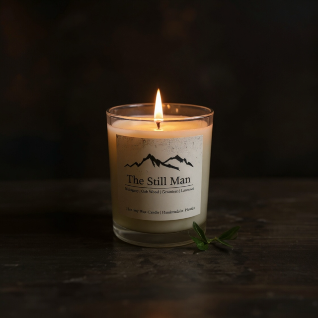 Mahogany Teakwood Candle- Still Man Collection