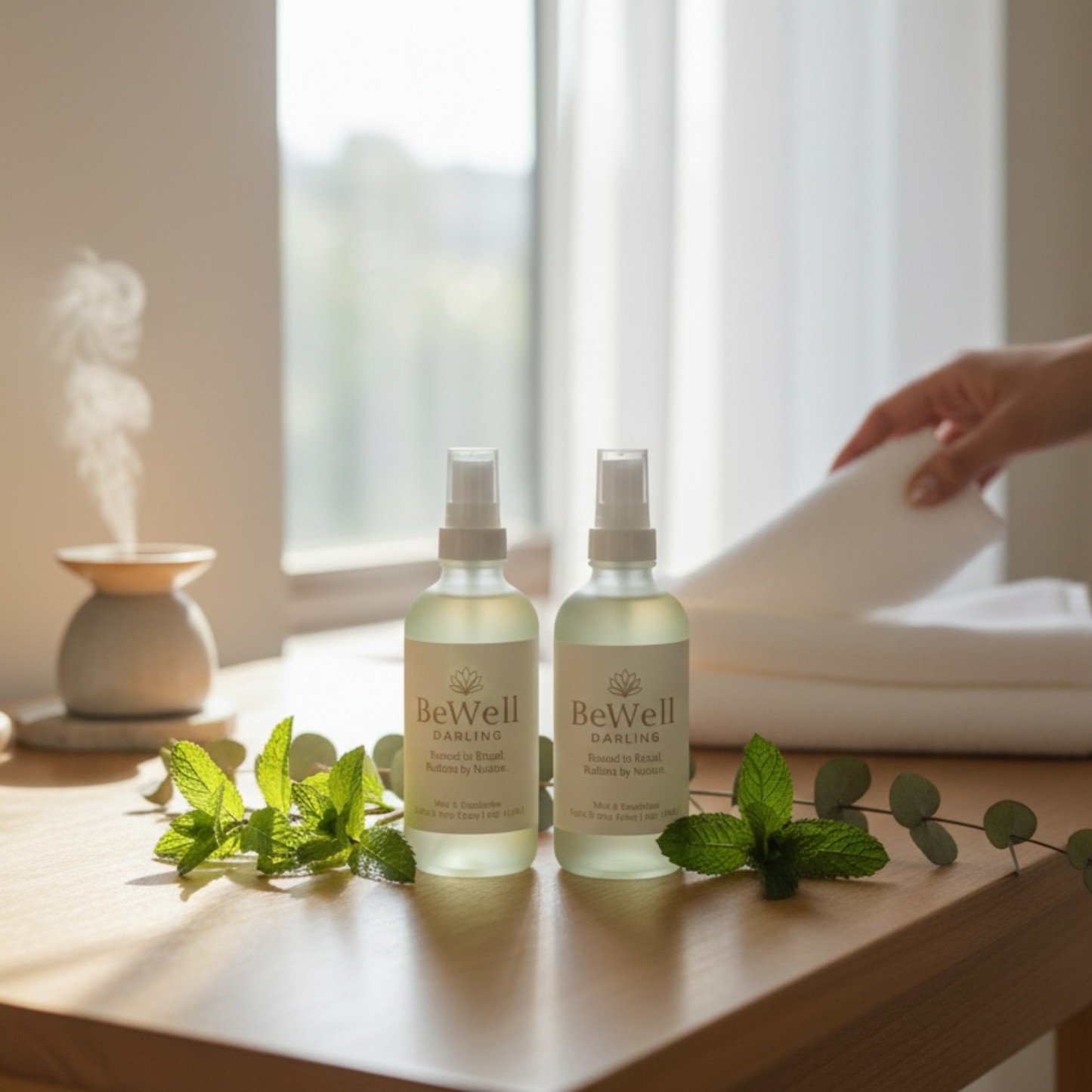 Sacred Clarity Mint & Eucalyptus Room Spray  Refreshing Botanical Mist | Lemon, Verbena & Crisp Mint | 4o