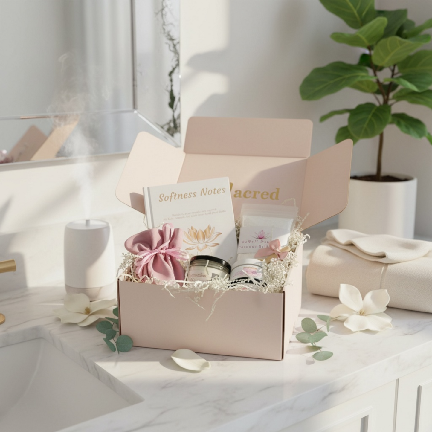 Softness + Solace – Gentle Self-Care Ritual Box | BeWell Darling