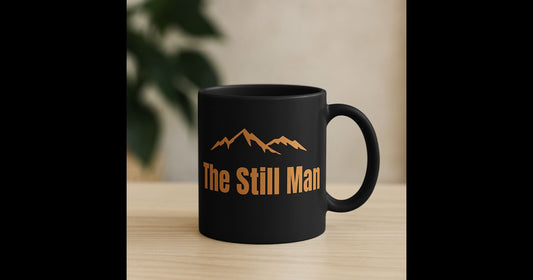 The Still Man Black Mug (11oz,)