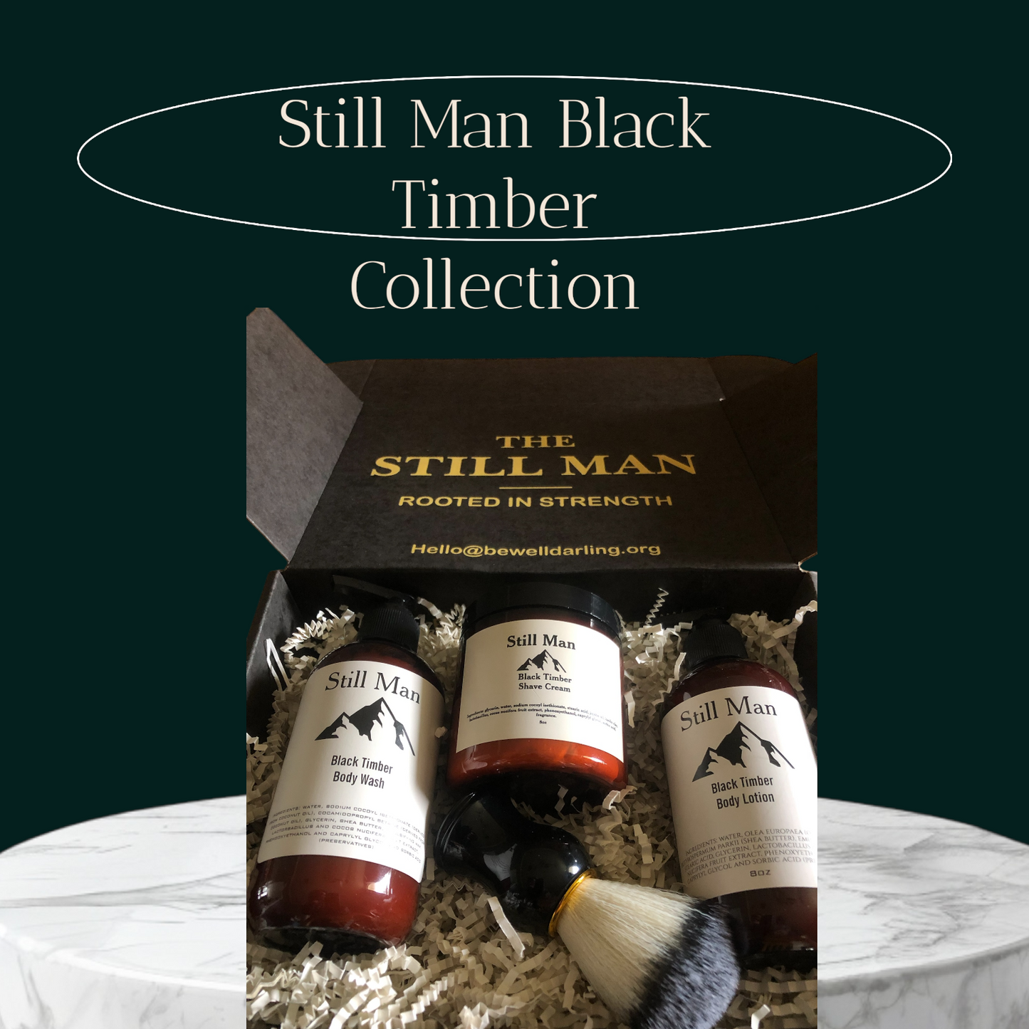 Black Timber Travel Box- A Still Man Collection